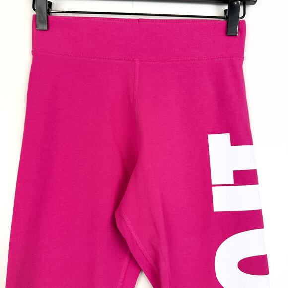Nike Sportswear Womens High Rise JUST DO IT Leggings Pink 27” - Size S - Picture 2 of 9